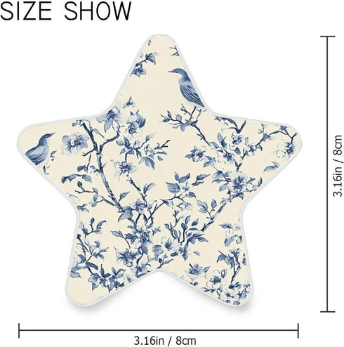 Burbuja 0.2W Vintage Indigo Twig Bird LED Night Light Plug into Wall Star-Shaped Nightlight Dusk to Dawn Auto Sensor