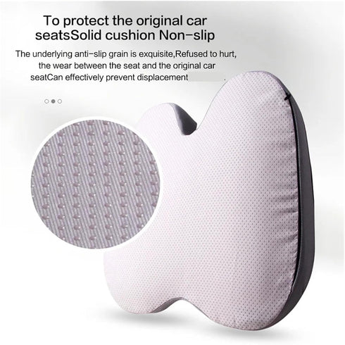 JJKSKV Tailbone Orthopedic Memory Foam Prostate Cushion - Non-Slip Relief for Sciatica Pain in Chair & Car Seat(E)