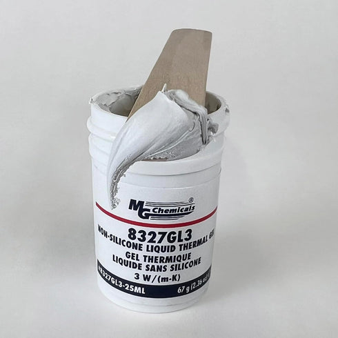 MG Chemicals 8327GL3-25ML Non-Silicone Thermal Gel, 67g, 3 W/(m·K), 1-Part Jar