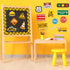 Whaline Construction Bulletin Board Set with Glue Points Positive Saying Learning Zone Cutouts for Educational Wall
