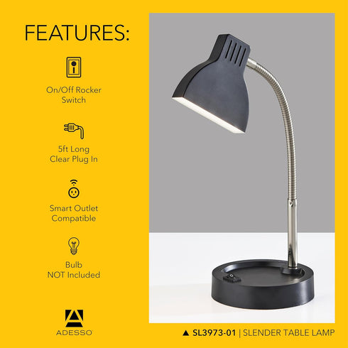 Sleek Slender LED Desk Lamp for Modern Workspaces