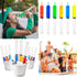 10pcs 20ml Plastic Syringes with 4pcs 13inch Tubing, Syringe for Liquid in Scientific Lab, Pet Feeding, Craft Making