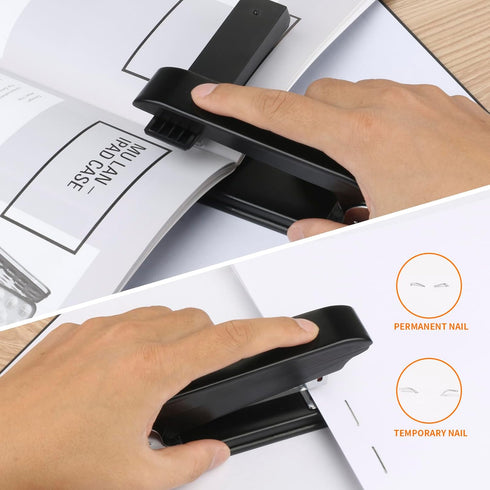 Eagle Swing-Arm Swivel Stapler, 12 Sheet Capacity, Specialized for Booklet Stapling, Black by Eagle