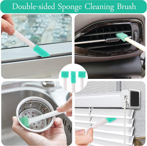 Small Cleaning Brushes for Household Cleaning, Crevice Tool Set for Window Tracks, Humidifier, Keyboard