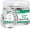 100PCS 1/2 Pex Crimp Ring, 304 Stainless Steel Single Ear Hose Clamps for Pex Fittings