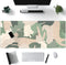 Green Simple Cat Desk Mat, Cute Long Mouse Pad for Laptop Gaming, Office Decor Accessories (31.5x11.8In)