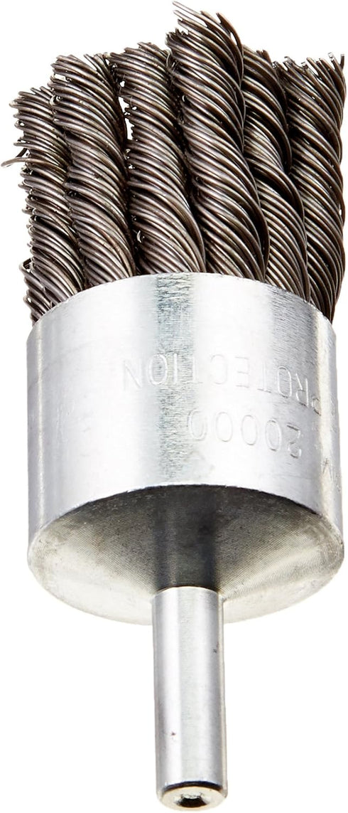 Firepower 1423-2118 Knot Type Crimped Wire End Brush with 1-1/2-Inch Diameter and 1/4-Inch Shank