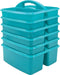 Teacher Created Resources Portable Plastic Storage Caddy, 3 Compartment for Classrooms, Kids Room, Office Organization,
