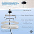 4-6 OHLECTRIC Recessed Can Light Conversion Kit to Pendant Lights Medium Base Converter Compatible with Recessed Can