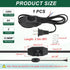 8 1 Set PATIKIL Feet Lamp Cord with Plug, UL List Lamp Power Cord with Full Range Rotary Lamp Switch Stripped Ends