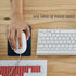 Small Mouse Pad, Mini Travel Carry Washable Non-Slip Rubber Base for Office, Small Space (5x6 inches)