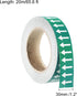 PATIKIL White on Green Color Arrow Tape Vinyl Stickers Arrow Labels 30mm/1.2" for Pipe Markers, 1 Roll by PATIKIL