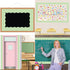 Fancy Land Mint Green Scalloped Bulletin Board Border Trim, 52ft One Roll for Classroom Decoration