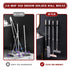 3-H Mop and Broom Holder Wall Mount - 6 Pack Broom Holder for Garage, Garden Shed, Laundry Room Organization, up to
