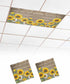 DOME-SPACE Fluorescent Light Covers - Farm Sunflower Magnetic Light Cover for Ceiling, Farmhouse