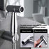 REWEE Set ABS Handheld Bidet Sprayer for Toilet, Chrome Plate Plastic Bidet Attachment for Toilet,Cloth Diaper Bidet