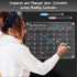 DIYMAG Magnetic Acrylic Dry Erase Calendar for Fridge, Clear Monthly Planner Menu with 3 Highlight Markers,