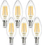 DiCUNO E12 Candelabra Bulb 60 Watt Equivalent, Warm White 2700K, 4W E12