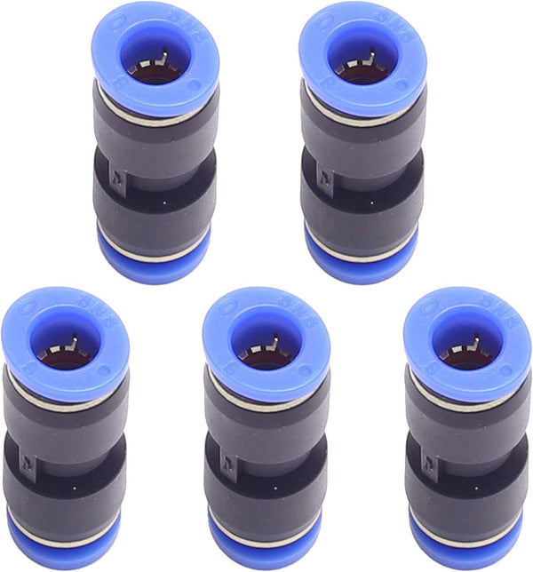 5PCS 10mm to 12mm Tube Air Pneumatic Push in Straight Gas Fittings Quick Connectors