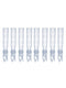 MUHWA HPLC Vial Insert, Clear Plastic Insert with Polyspring, 9-425 Vials Plastic Inserts Fit for 2ml Autosample Vials, Volume 200ul, Pack of 100