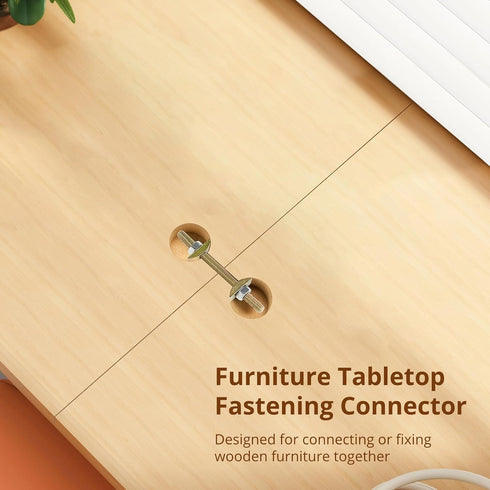 10 Pack Countertop Connector, Furniture Fastening Connectors, Miter Draw Bolt Flip Connector, 5/16" x 3-1/2"
