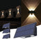 Solar Wall Lights Up and Down Solar Deck Lights Outdoor Waterproof Dusk