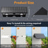 2PACK Outdoor,3000/4000/6000K 3 IP65 Solar Sconce Lights Modes Up and Down Solar Wall Lights Dusk to Dawn Lighting