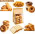 GOULIKFUL 50 11x5.1x3.9 Inch Packaging PCS Bread Bags for Homemade Breads, Resealable Cookie Bags with Tin Tie Tab