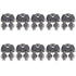 10PCS 1/4 Inch M6 Stainless Steel Wire Rope Cable Clip Clamp
