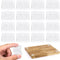 Fukaisu 16pcs Anti-Slip Cutting Board Feet, 1.6in Non-Slip Square Self-Adhesive Silicone Pads, Reusable