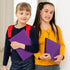 Fulmoon 48 Pack Plastic Folders with 2 Pockets, Heavy Duty File Folders for School Office Home Business