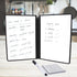 Whiteboard Notebook, Portable Dry Erase White Board Book, Reusable Double-Sided Meeting Notebook with Marker Pen