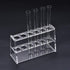 Acrylic Test Tube Rack, 6 Wells Clear Holder for 10ml Centrifuge Tubes