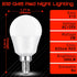 E12 Bulbs 25w-40w 625nm Bulbs 3W 300LM, G45 E12 Non-Dimmable, 2 Pack Candelabra Red Light for Sleep Equivalent, Red