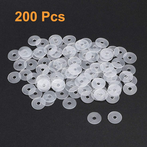 uxcell Nylon Flat Washers M3, 13mm OD 3mm ID 0.9mm Thickness, Sealing Gasket for Faucet Pipe Water Hose, Pack of 200