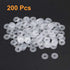 uxcell Nylon Flat Washers M3, 13mm OD 3mm ID 0.9mm Thickness, Sealing Gasket for Faucet Pipe Water Hose, Pack of 200