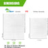 120 18" 15", 12 Packs Disposable Toilet Seat Covers - Sheets of XL Flushable Toilet Seat Covers for Potty Training