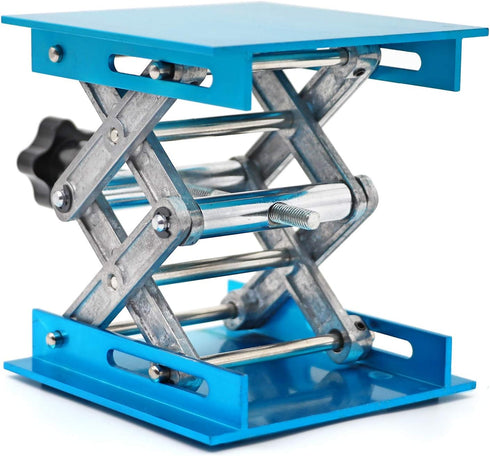 Lab Jack Stand Table Lift, Aluminium Oxide Laboratory Support Jack Platform, 4"X4"