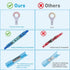 260PCS Heat Shrink Ring Connectors Kit, Automotive Marine Electrical Terminals, Crimp Connector Assortment, Spade Fork
