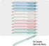 U Brands U-Eco Recycled Gel Click Pens, Set of 12, Pastel Speckle, Medium Point, Black Ink