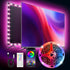 TK99SW LED TV Lights,16.4ft Smart RGB Strip for 45-75 Inch TVs, Music Sync
