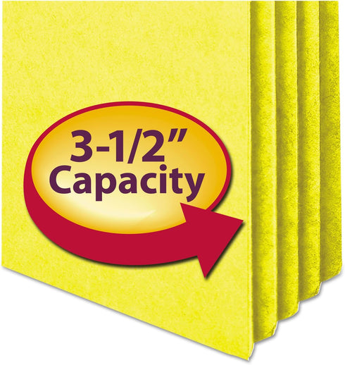 Smead Drop Front Panel Colored File Pockets