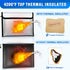 4200F 9.8 6.5" Set Fireproof Money Bag - Heat Insulated, x Small Fireproof Document Bags with Waterproof Zipper, Fire