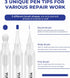 3 3 6 Pack 1) Touch Up Paint Pen Kit, New Upgraded Refillable Paint Pens with Types of Brushes, Fillable Paint Touch Up