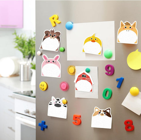 Yinder 24 Pads Cute Cartoon Sticky Notes, Kawaii Fun Notepads for Office Home Kids Students Roommates