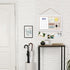 Miratino Cork Board Bulletin Board 16"x11" White Linen with Frame Pin Board Vision Board for Home Kitchen School Office
