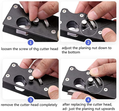 szhdxsy Wood Planar Carpenter's Edge Trimming Tool, Black, for Quick Chamfering and Planing