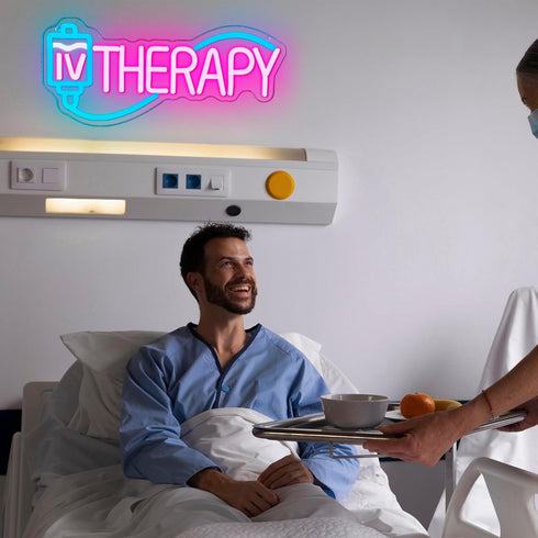 Gippro Decor,Dimmable Gifts(15.7 7in) IV Therapy Neon Signs for Wall Nurse Medical Spa Salon Neon Sign,USB Neon Light