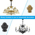 PATIKIL 34 27mm 1 Set x Lamp Finials Caps Knob, Solid Lamp Shade Top Decoration Screw Cap Nuts with Brass Reducing