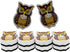 Magnetic Dry Erase Erasers - Whiteboard Eraser Pack of 8 Cute Owl Erasers with Felt for Professor Teachers Designer